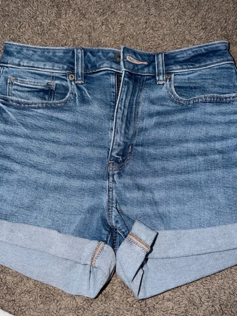 American eagle  Blue Denim Women’s Shorts - Picture 4 of 5